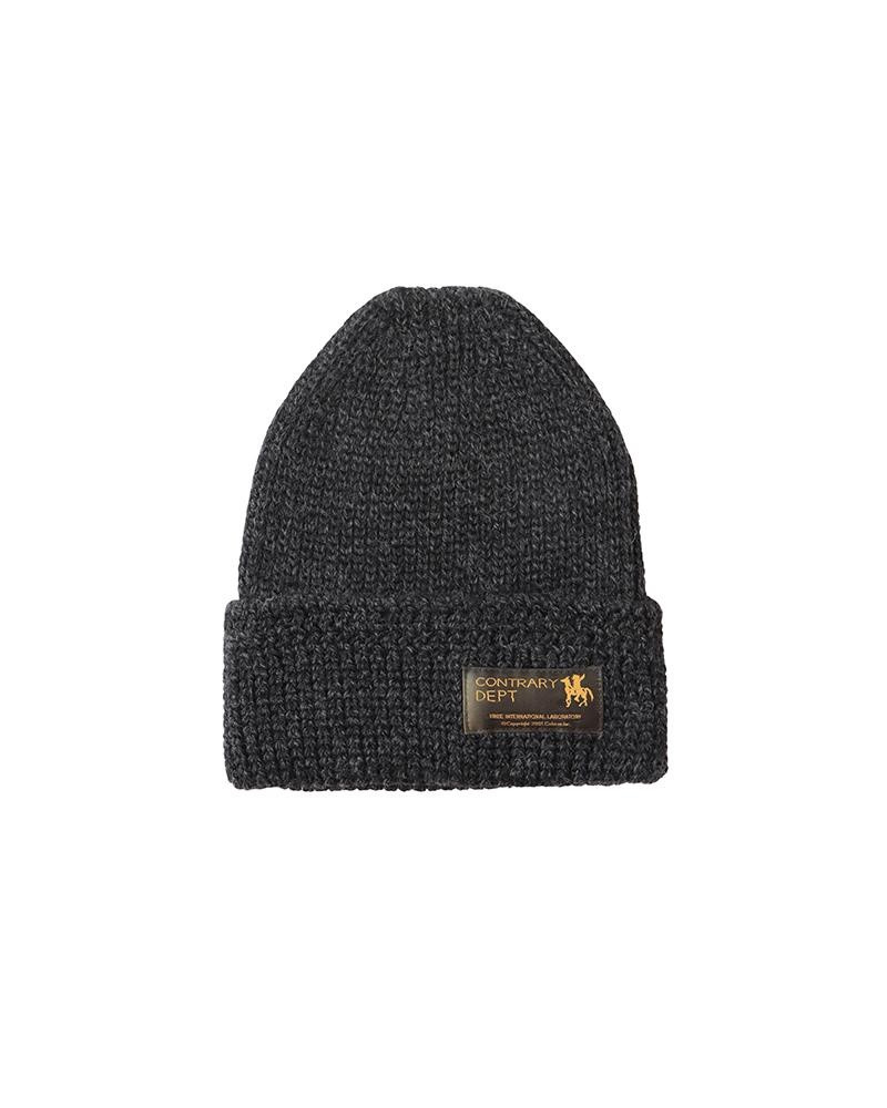KNIT BEANIE BLACK 1