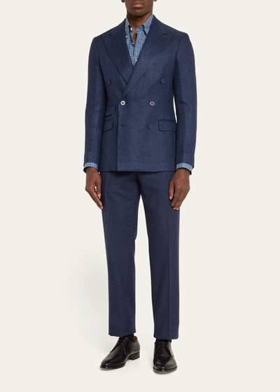 Ralph Lauren Men's Kent Herringbone Double-Breasted Sport Coat outlook