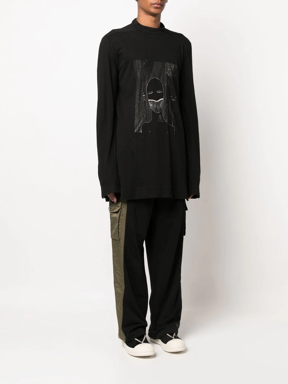 Rick Owens DRKSHDW logo-print organic-cotton T-shirt