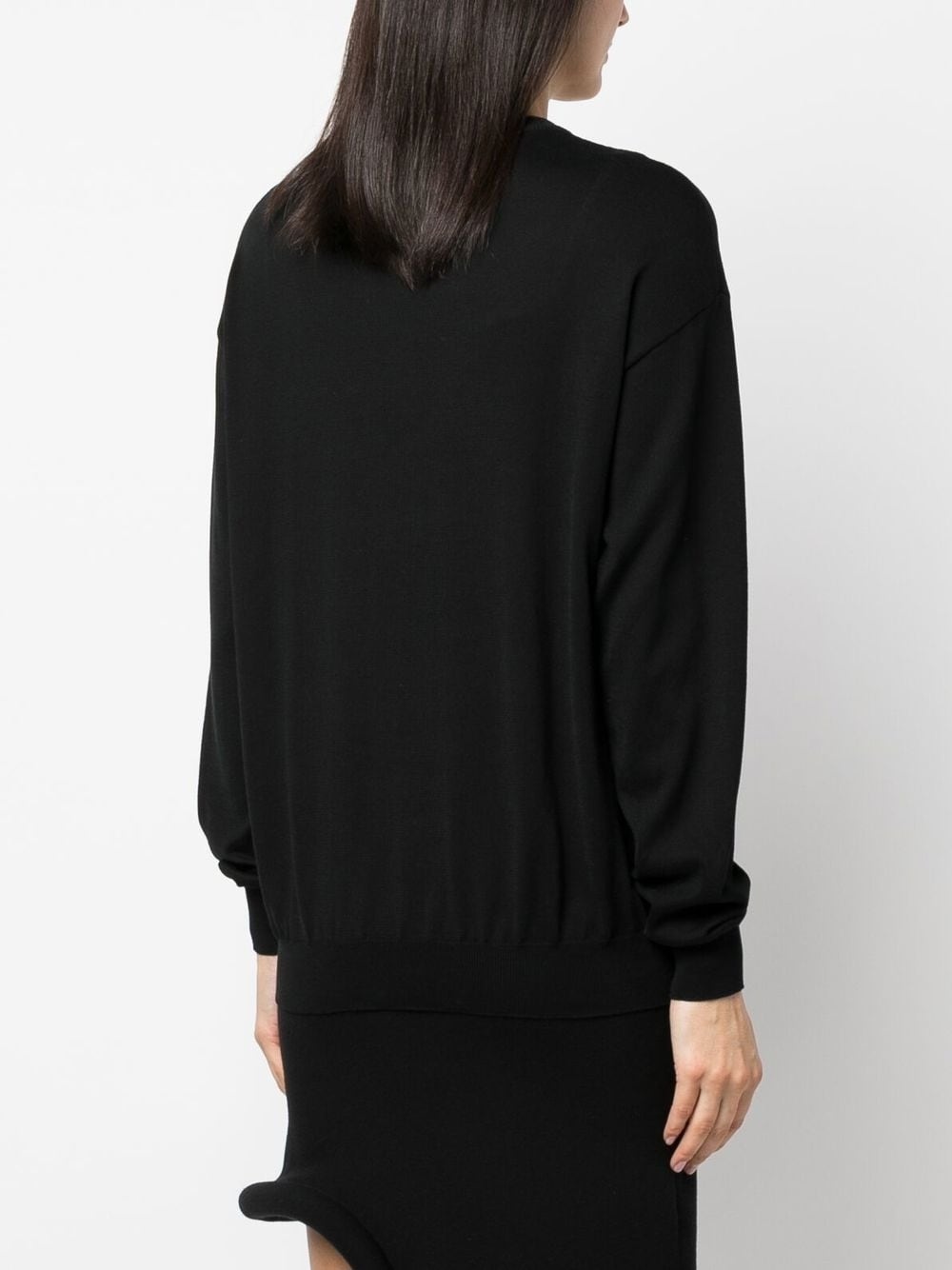 intarsia-knit logo jumper - 4