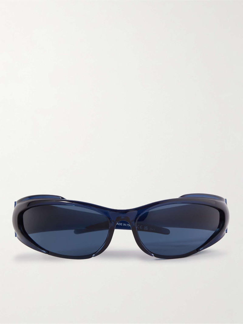 Cat-Eye Logo-Print Acetate Sunglasses 1