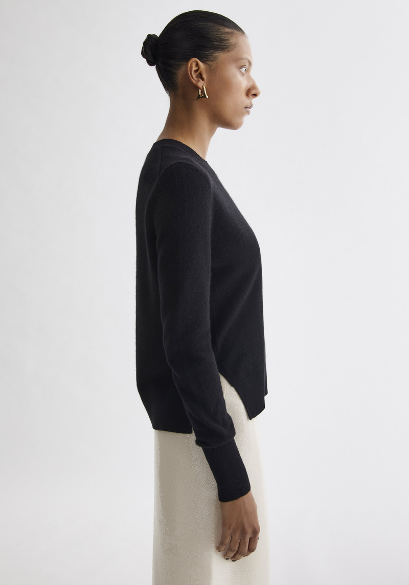 BLISS Round neck cashmere blend sweater 5
