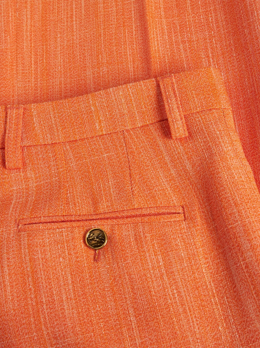 SLUB FABRIC TROUSERS - 5