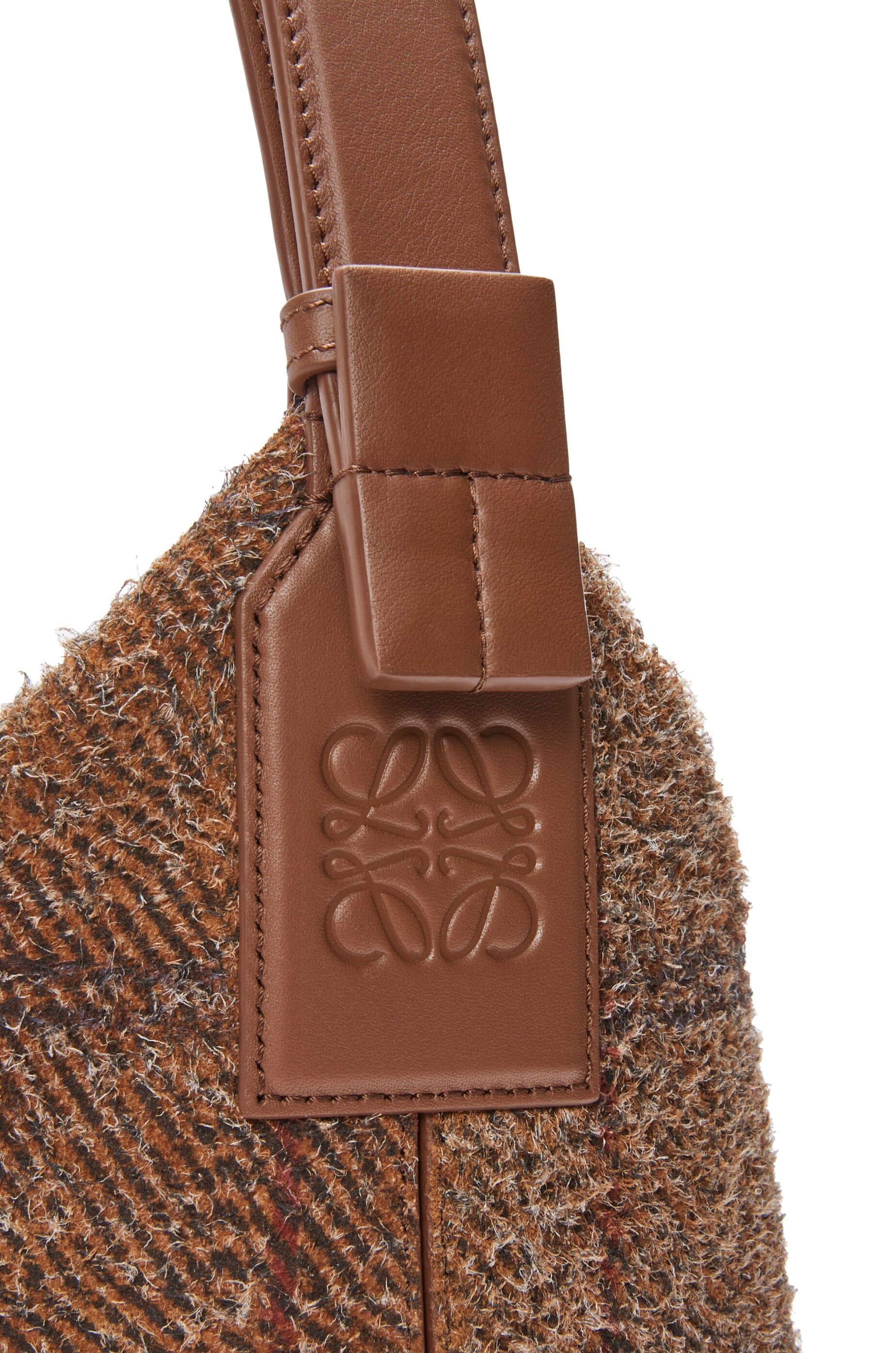 Cubi Crossbody bag in tartan brushed suede - 5