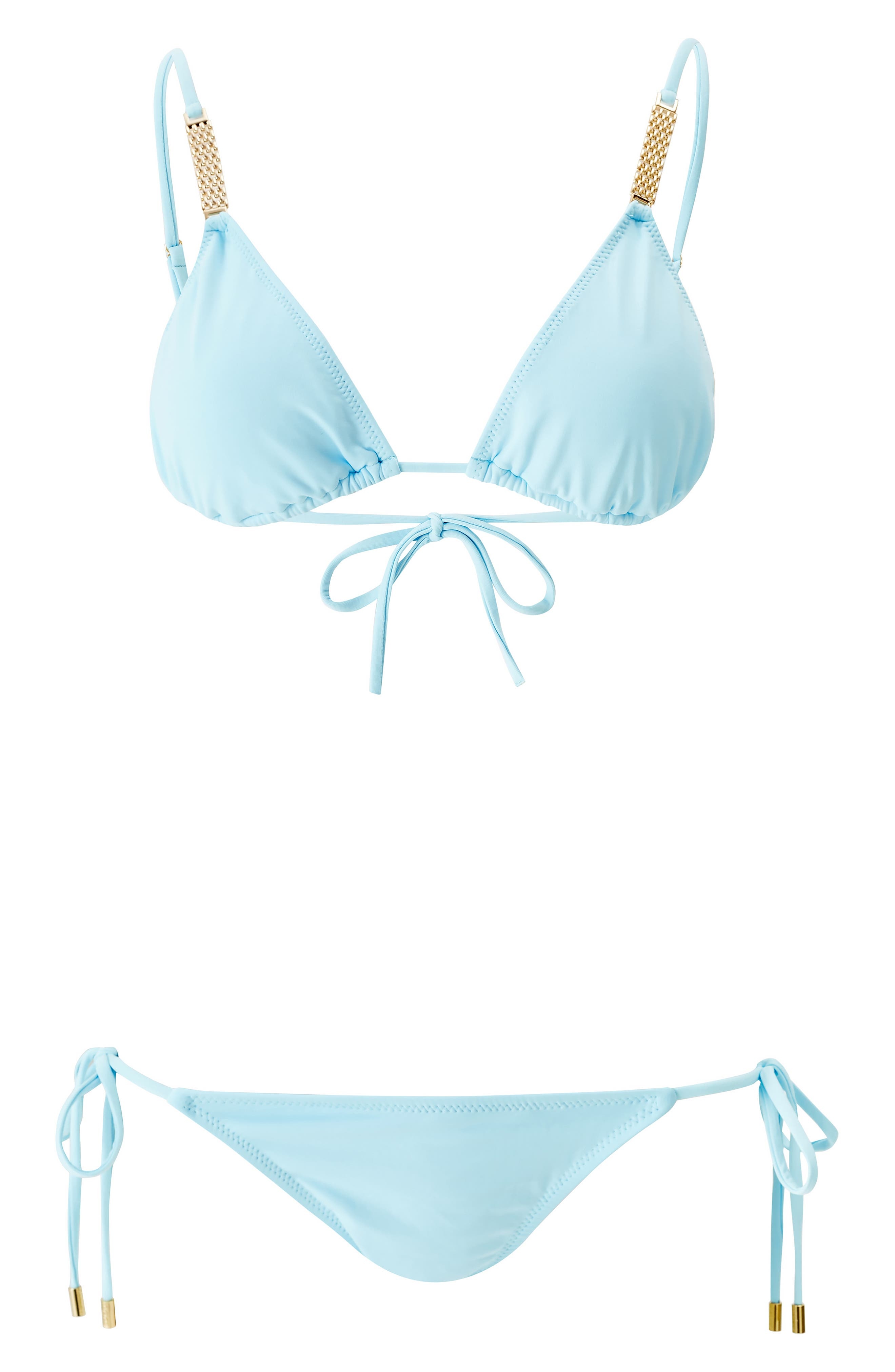 Melissa Odabash Maldives Embellished Bikini Top in Sky at Nordstrom - 4