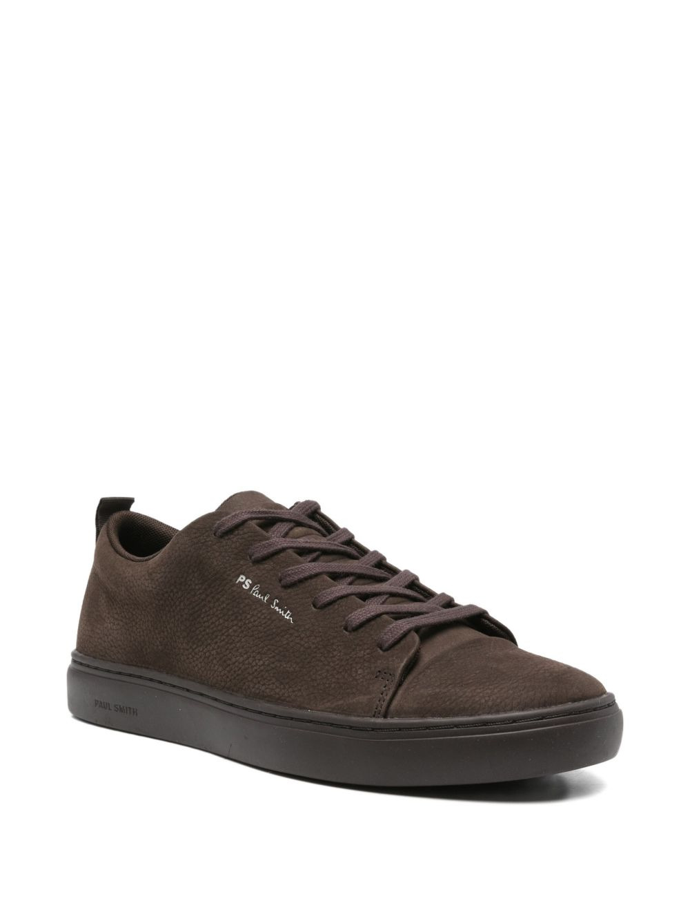 lace-up leather sneakers - 2