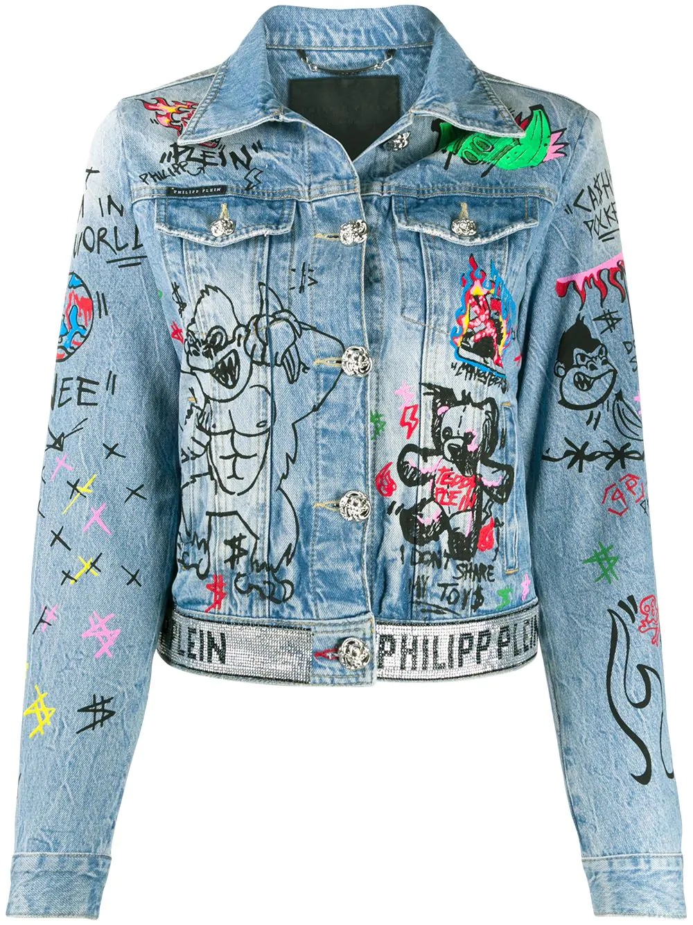 Art 5 Graffiti denim jacket - 1