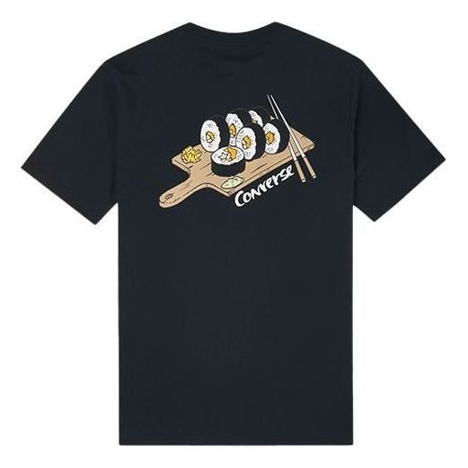 Converse Sushi Graphic Short Sleeve Pocket T-Shirt 'Black' 10022855-A01 - 2