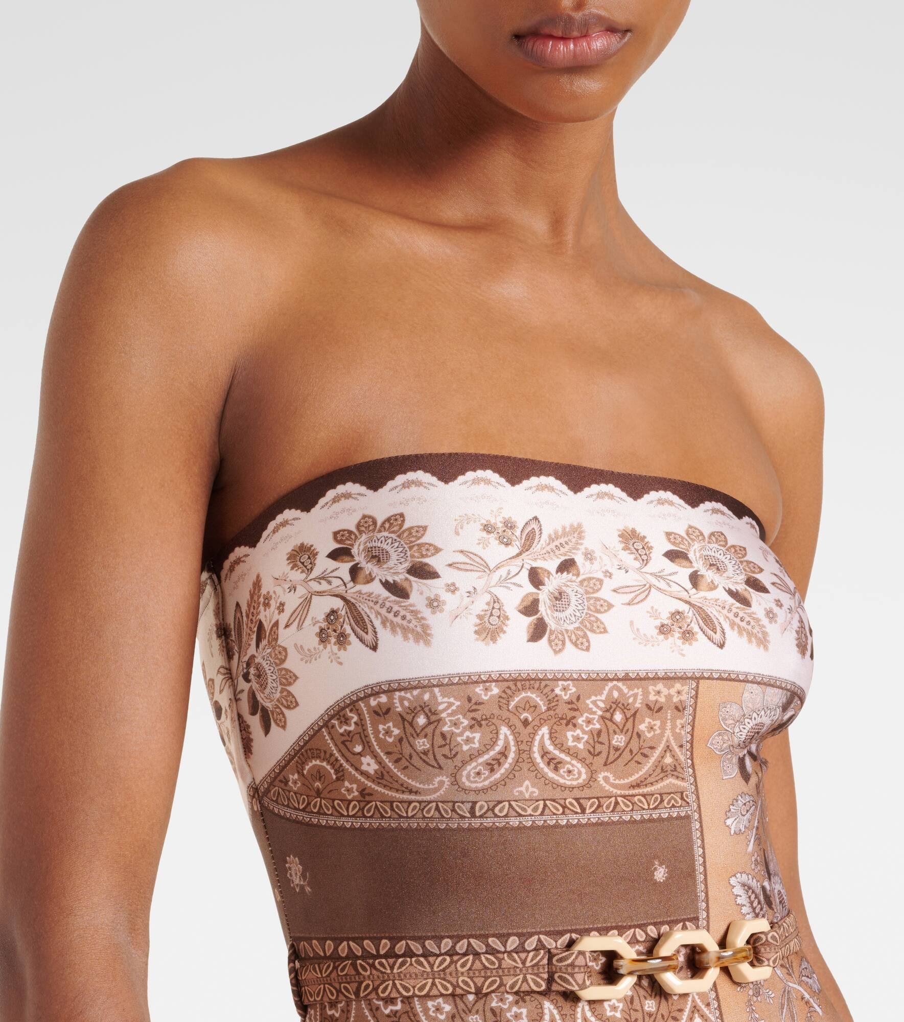 Lucky embellished printed swimsuit - 4