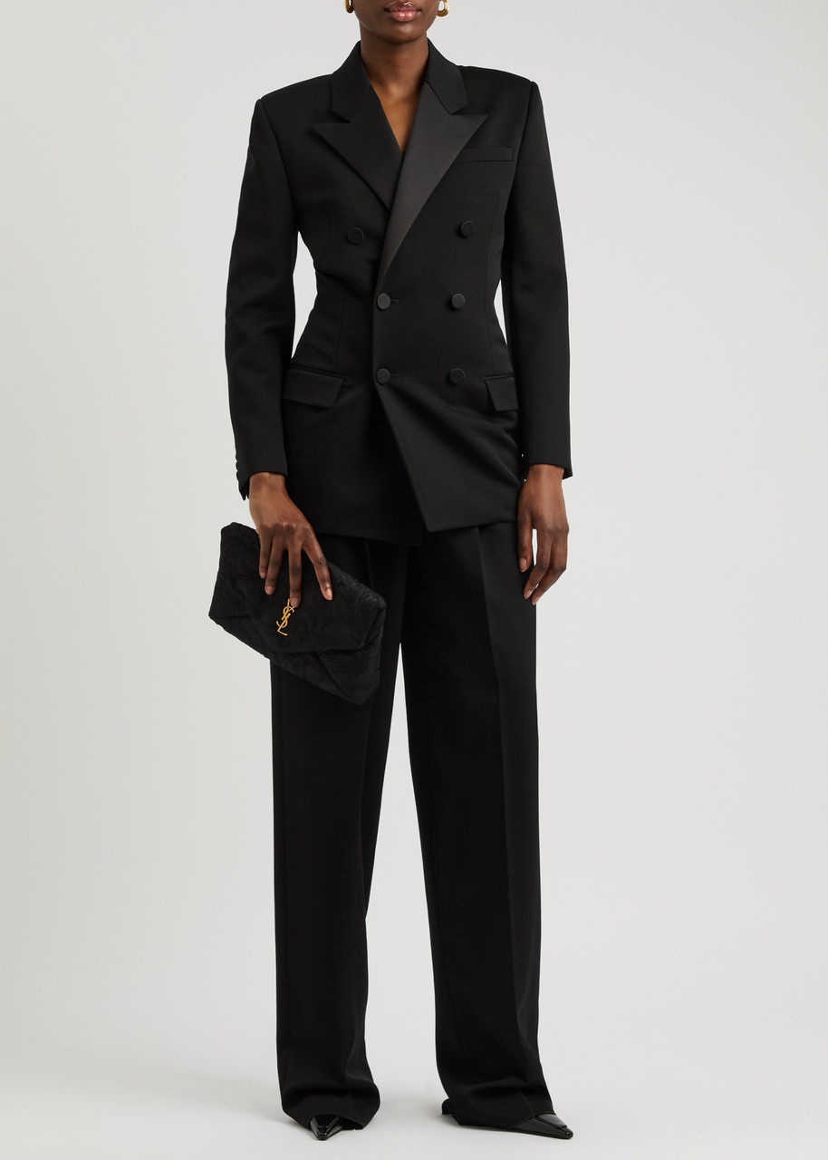 SAINT LAURENT Saint Laurent Double-breasted Wool Blazer
