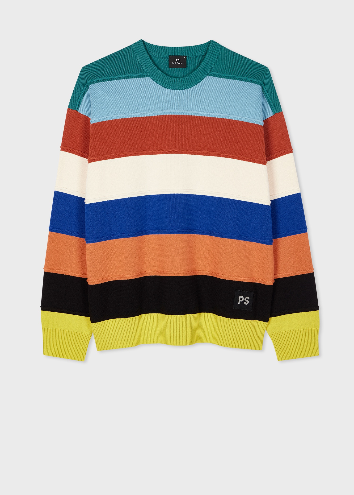 Multicolour Bold Stripe Knitted Sweater - 1