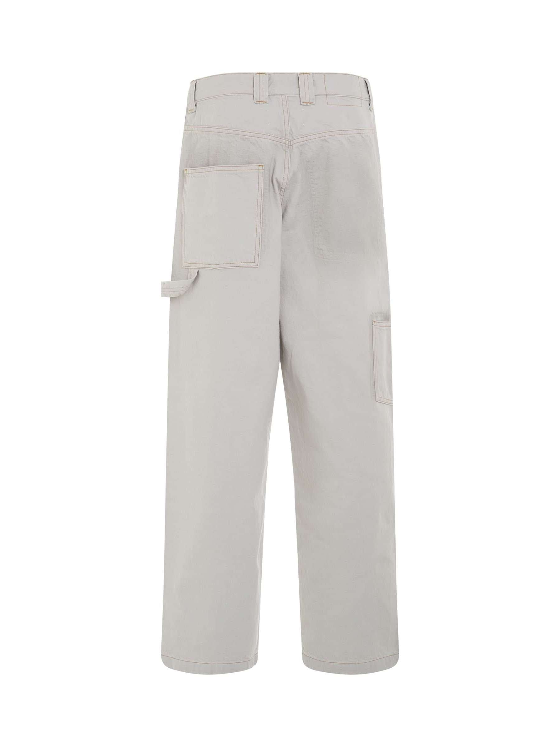 Chalk Selvedge Utility Jeans in Ice - 4