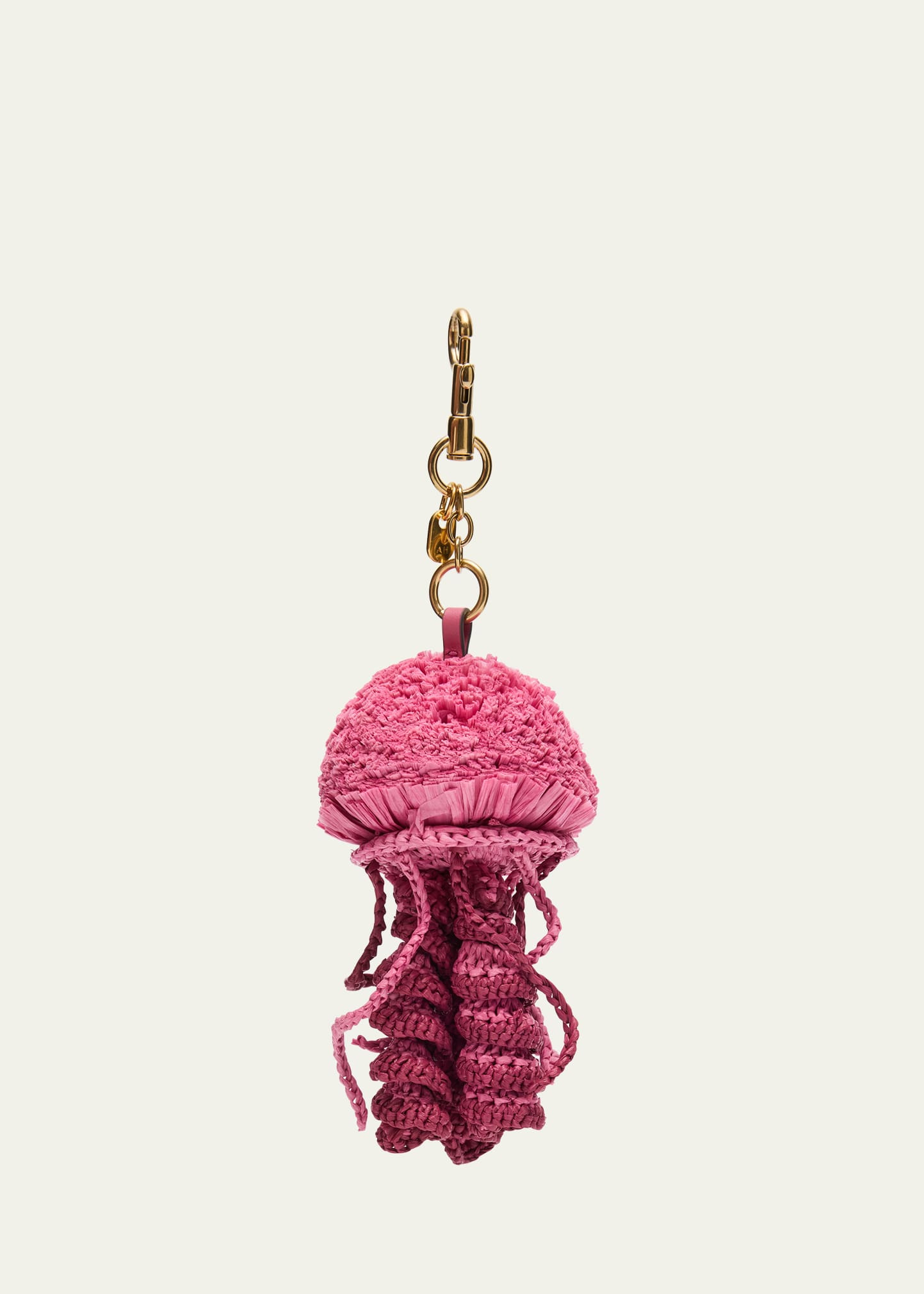 Raffia Jellyfish Bag Charm - 2