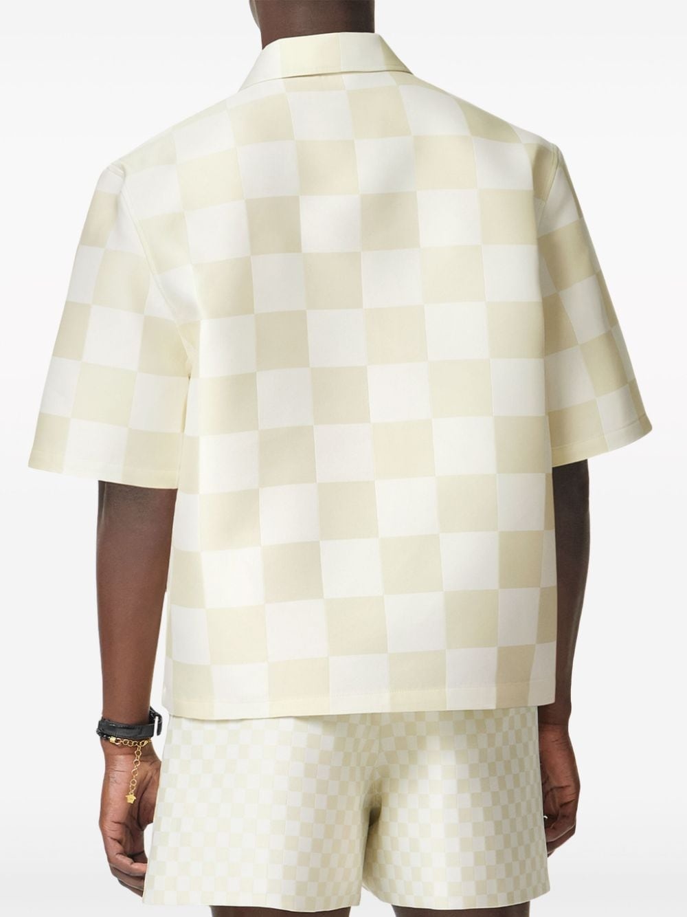 checked zip-up top - 4