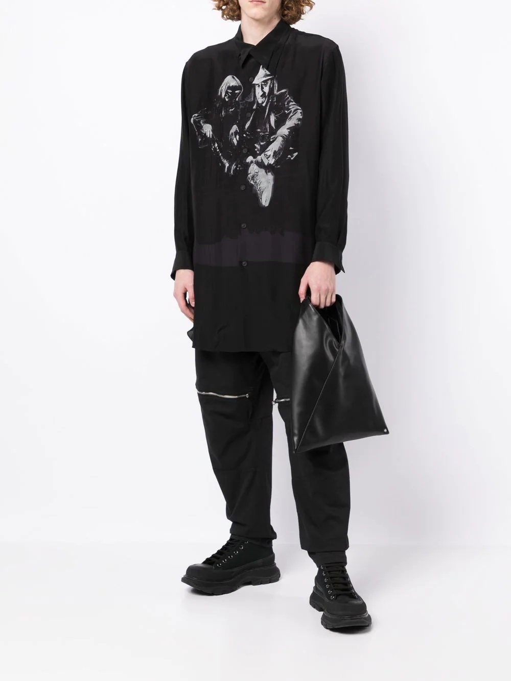 graphic-print cotton shirt - 2