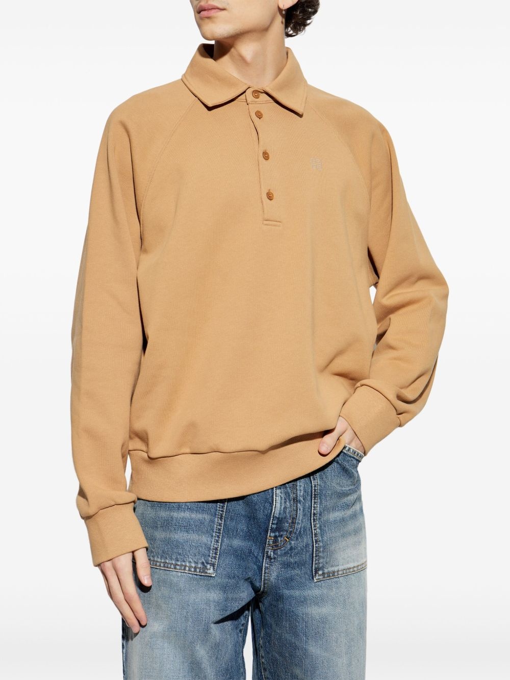 logo-embroidered polo shirt - 3