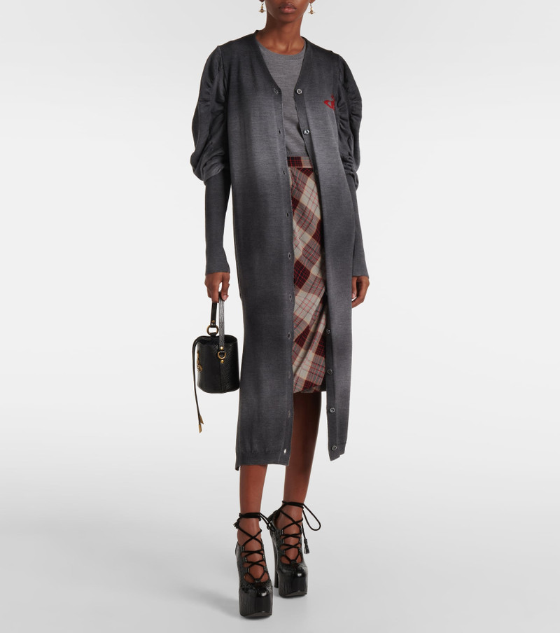Vivienne Westwood Orb ruched wool sweater dress outlook
