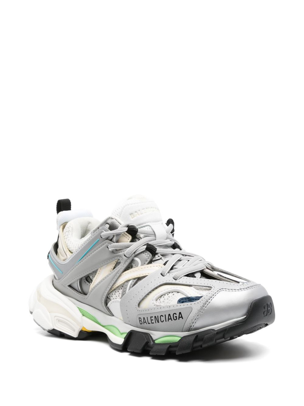 Track panelled-design sneakers - 2
