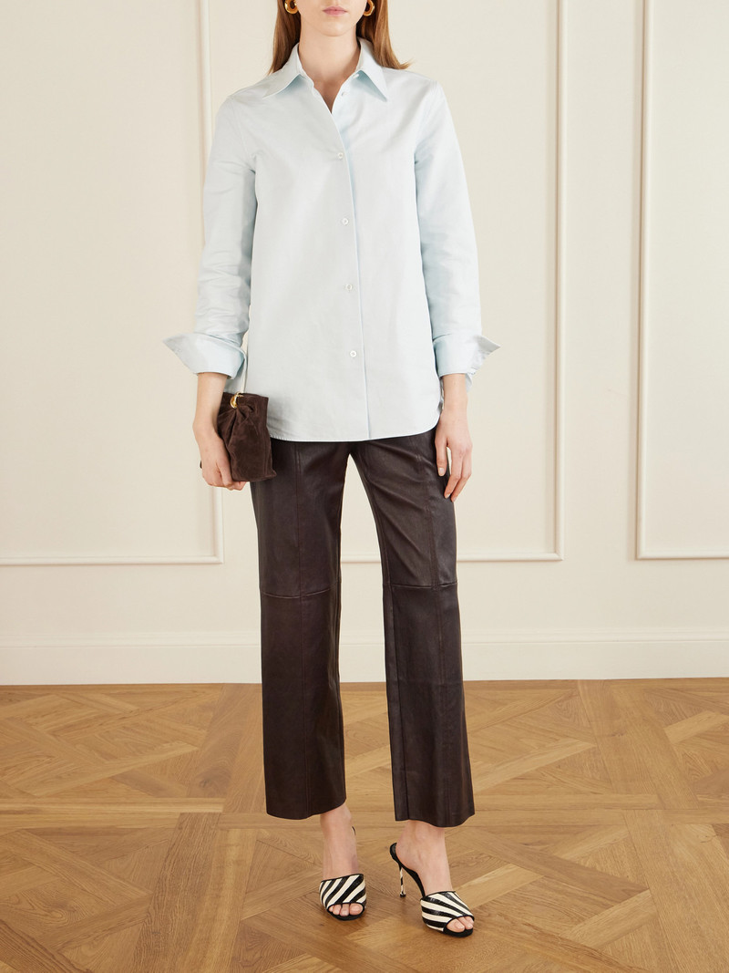 STOULS Benny Leather Straight-leg Pants outlook