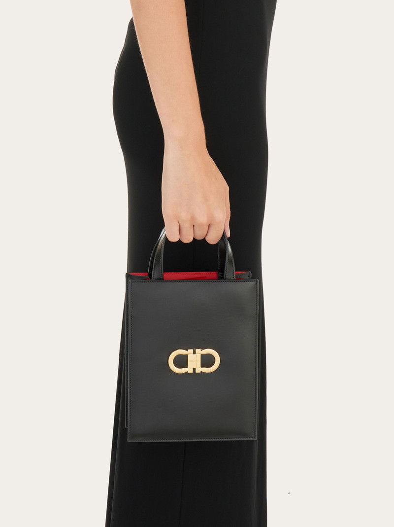 FERRAGAMO Double Gancini mini tote bag outlook