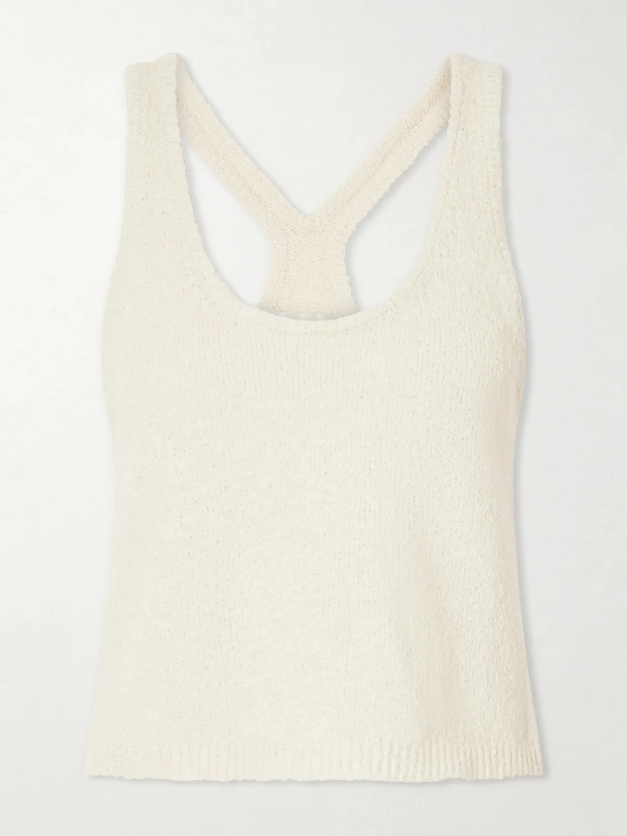 Tia Cotton-bouclé Tank Top - 1