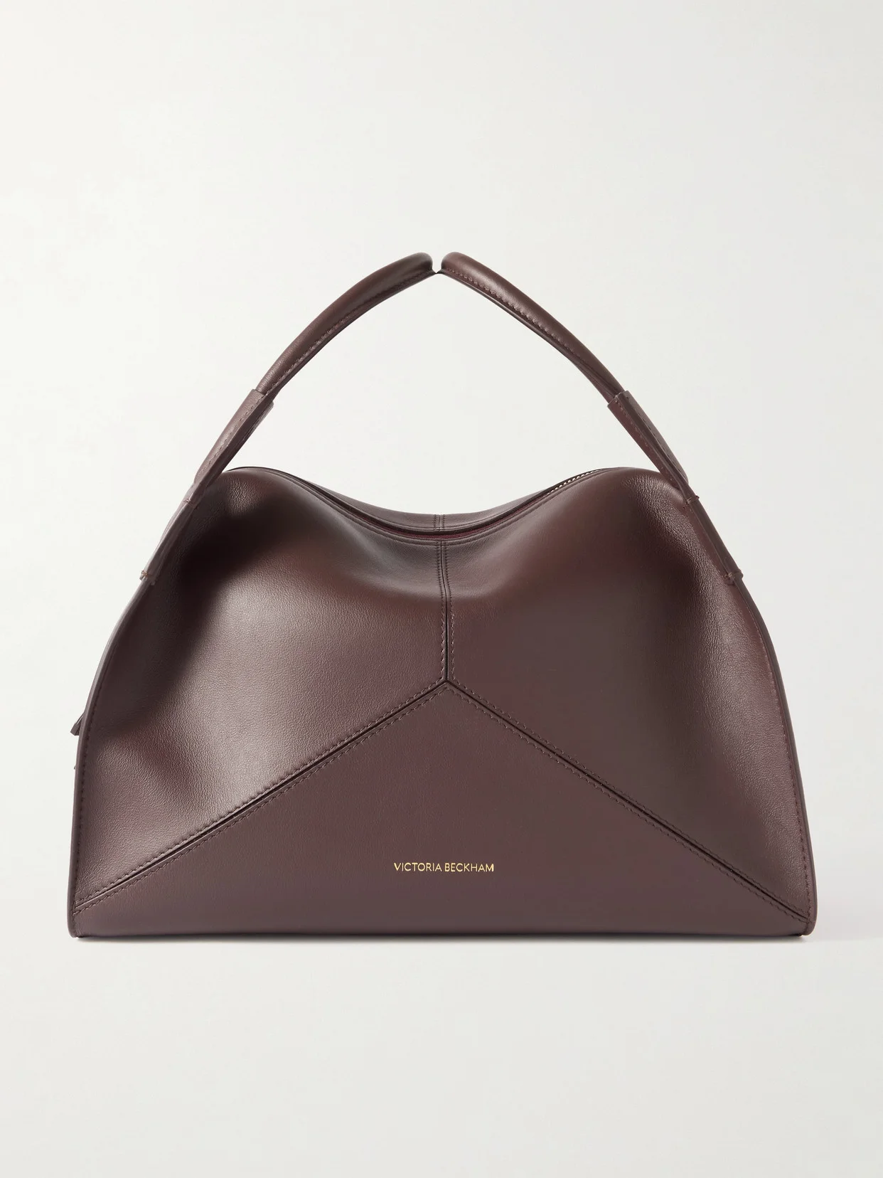 Plié Paneled Leather Tote - 1