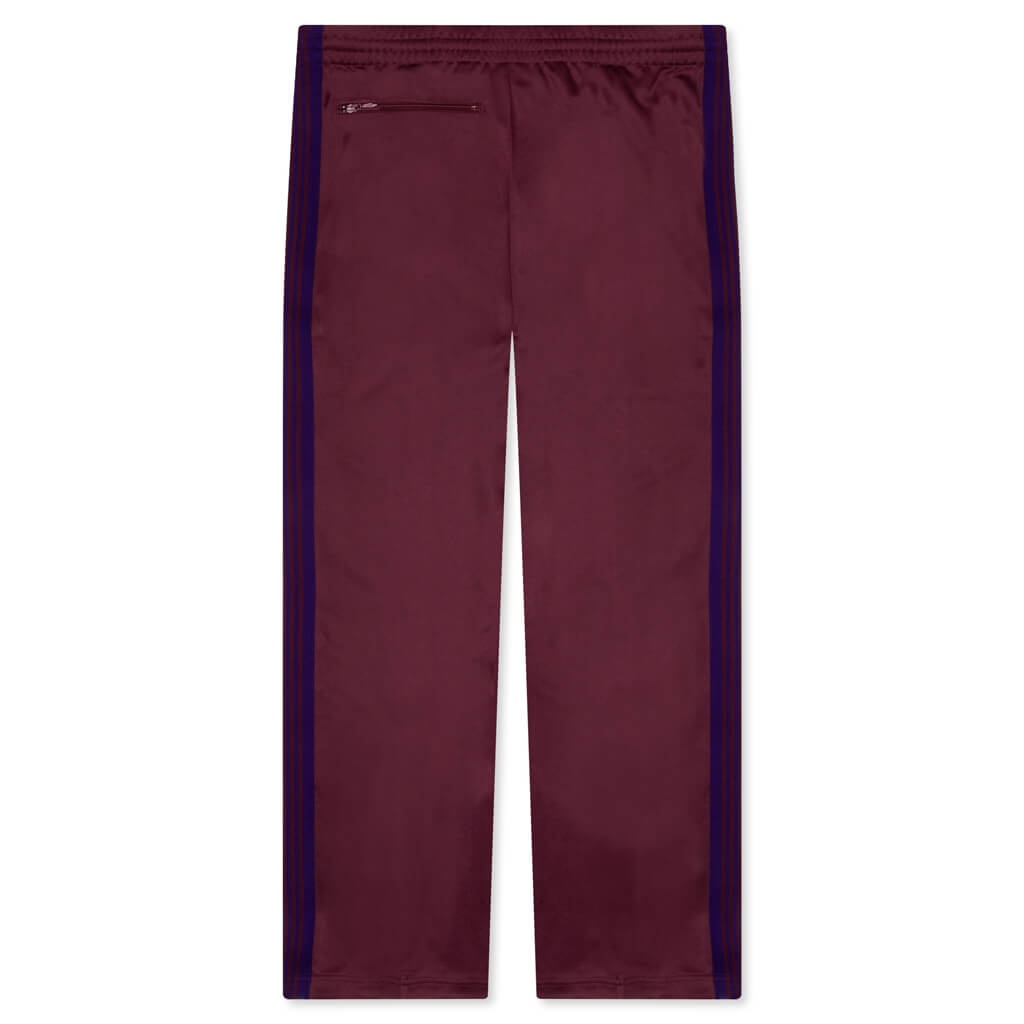 TRACK PANT POLY SMOOTH - WINE - 2