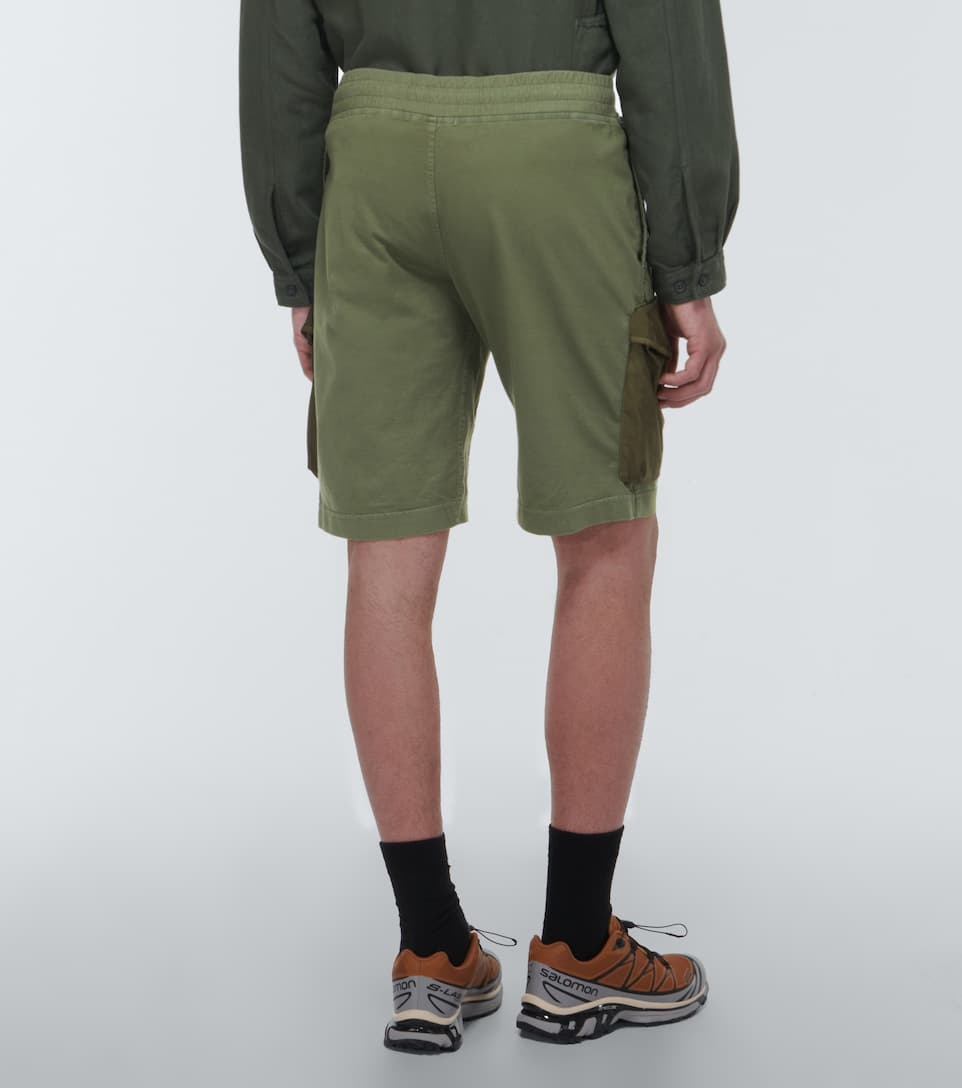 Cotton jersey cargo shorts - 4