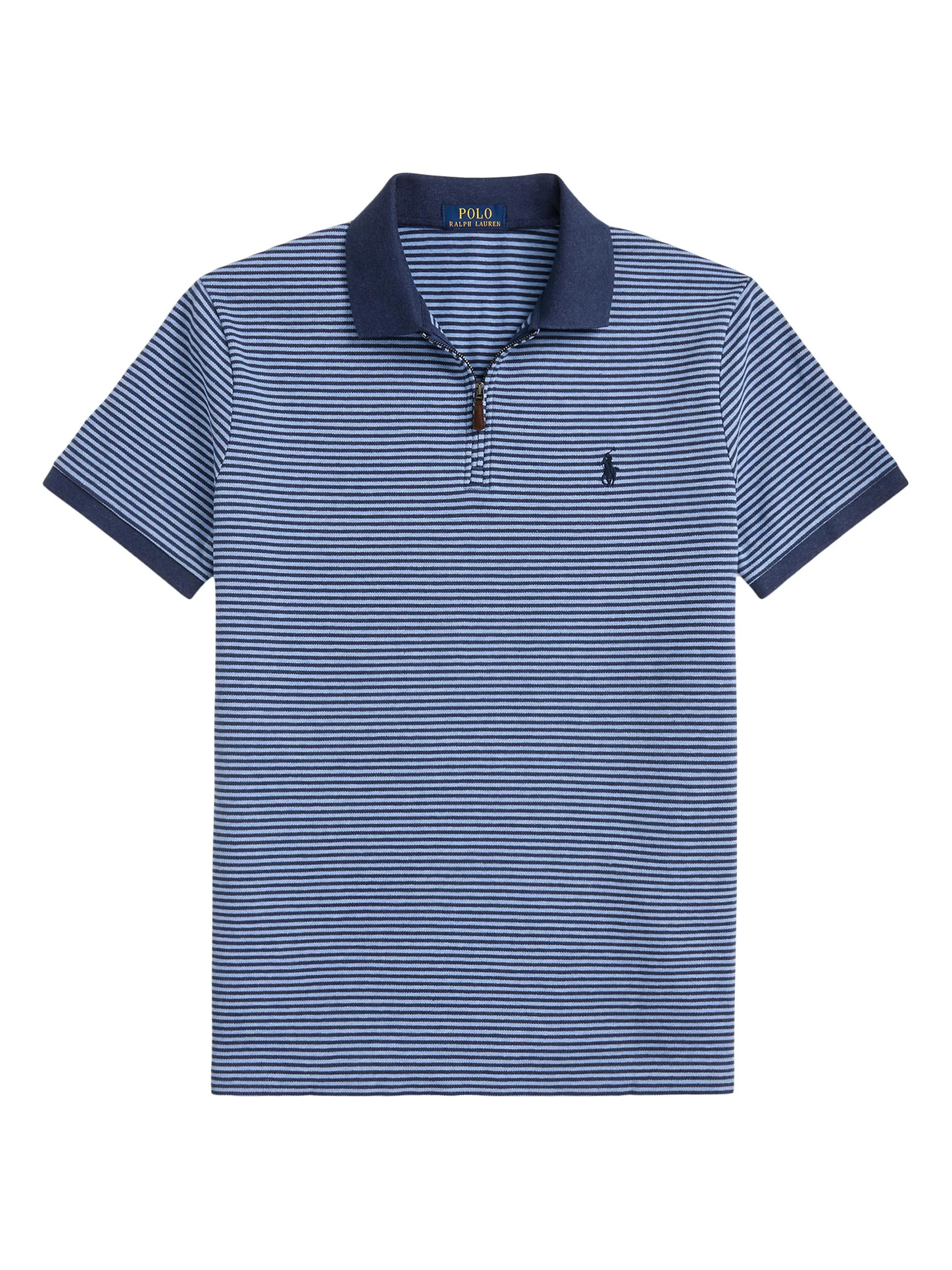 Men's Stretch-Mesh Polo Shirt - Spring Navy Heather - 1