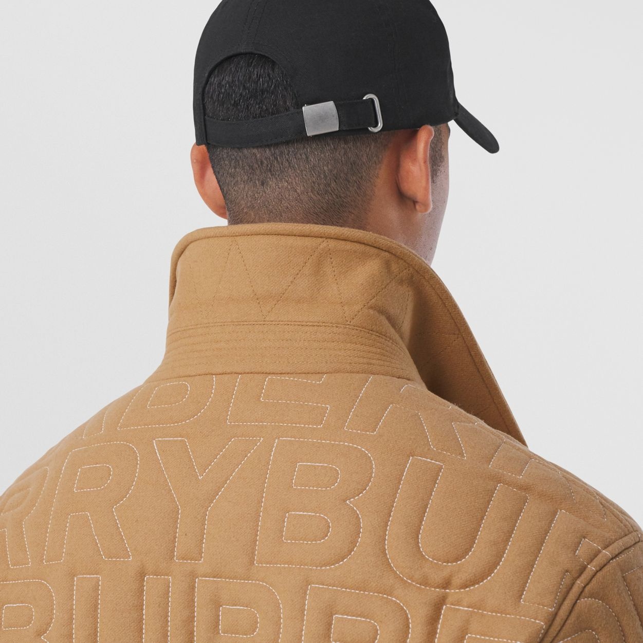 Logo Quilted Wool Cashmere Jacket - 3