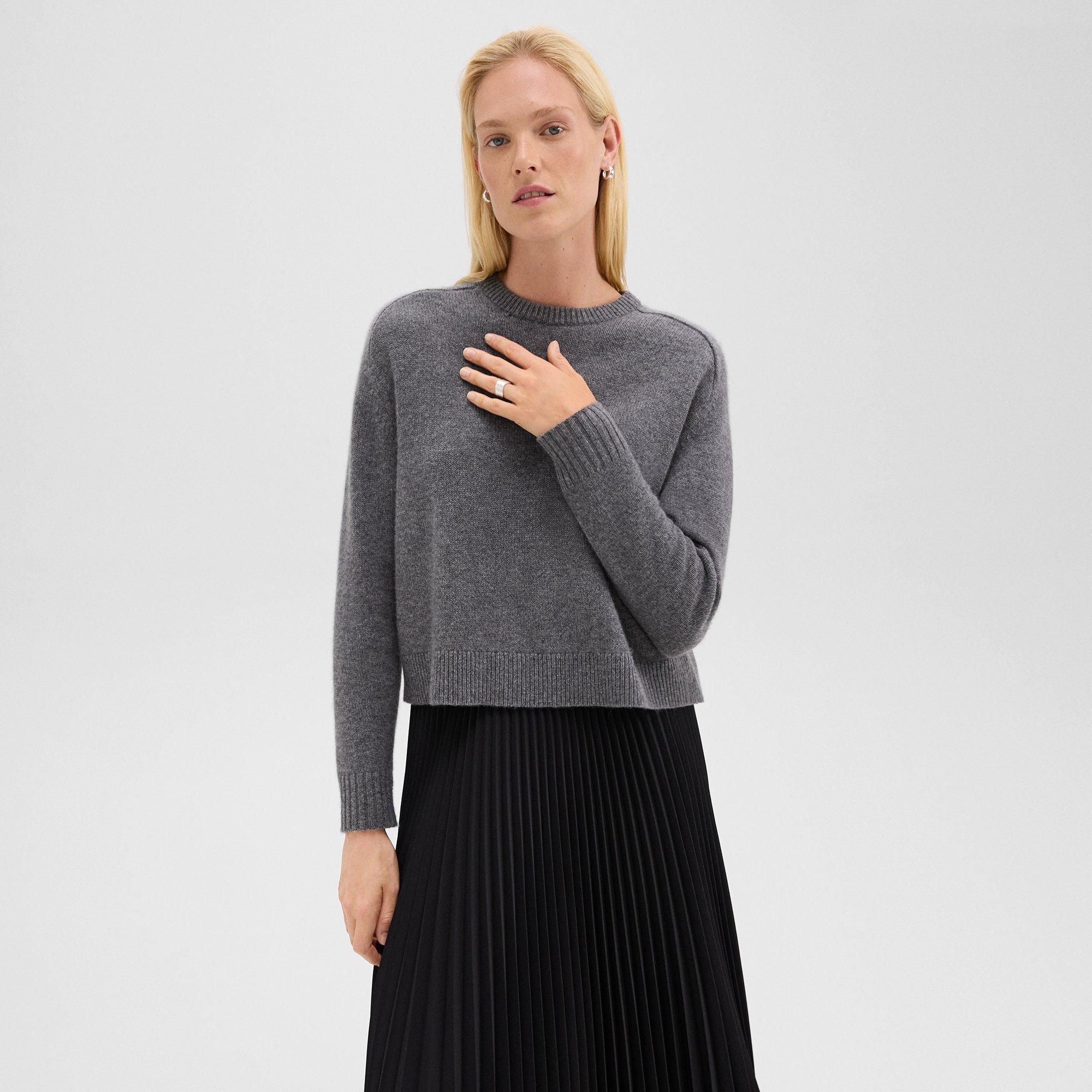 Cropped Sweater in Cashmere - 3