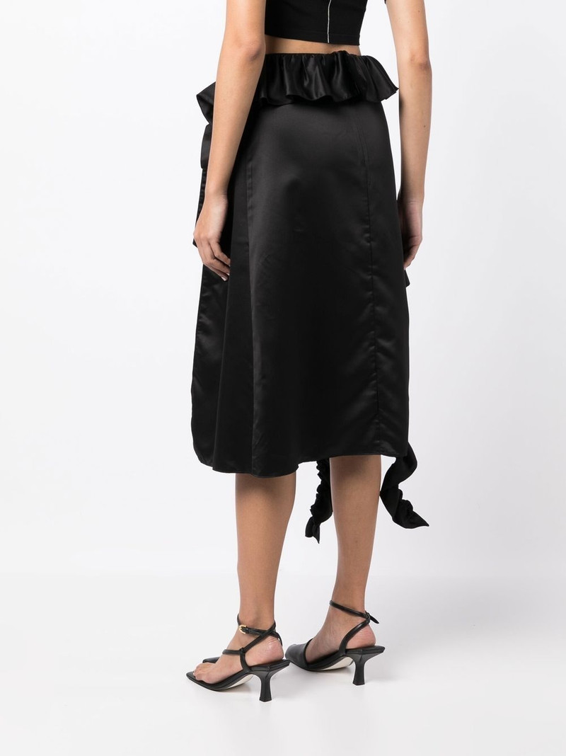 ruffle-trim midi skirt 4