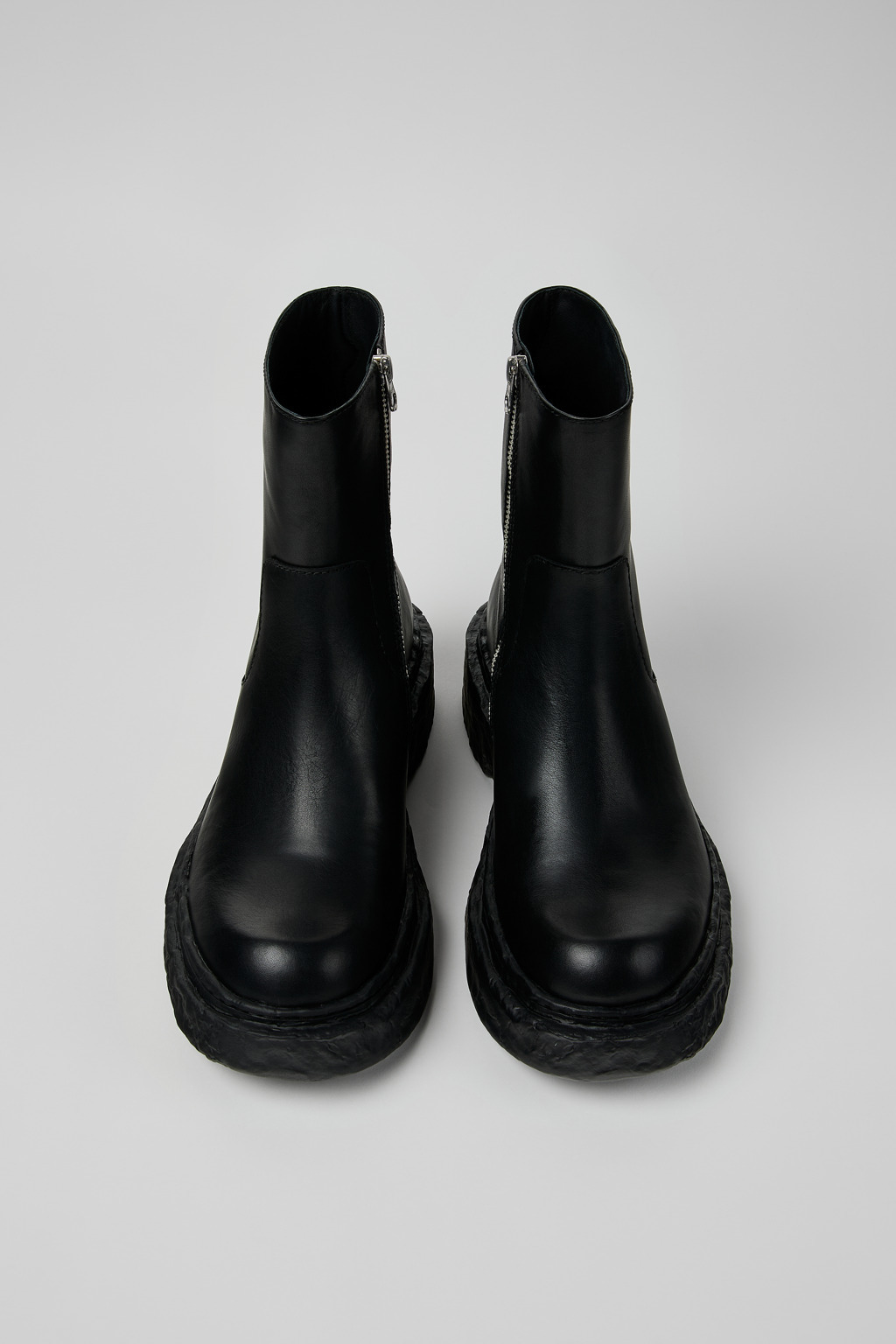Black Leather Boots - 4