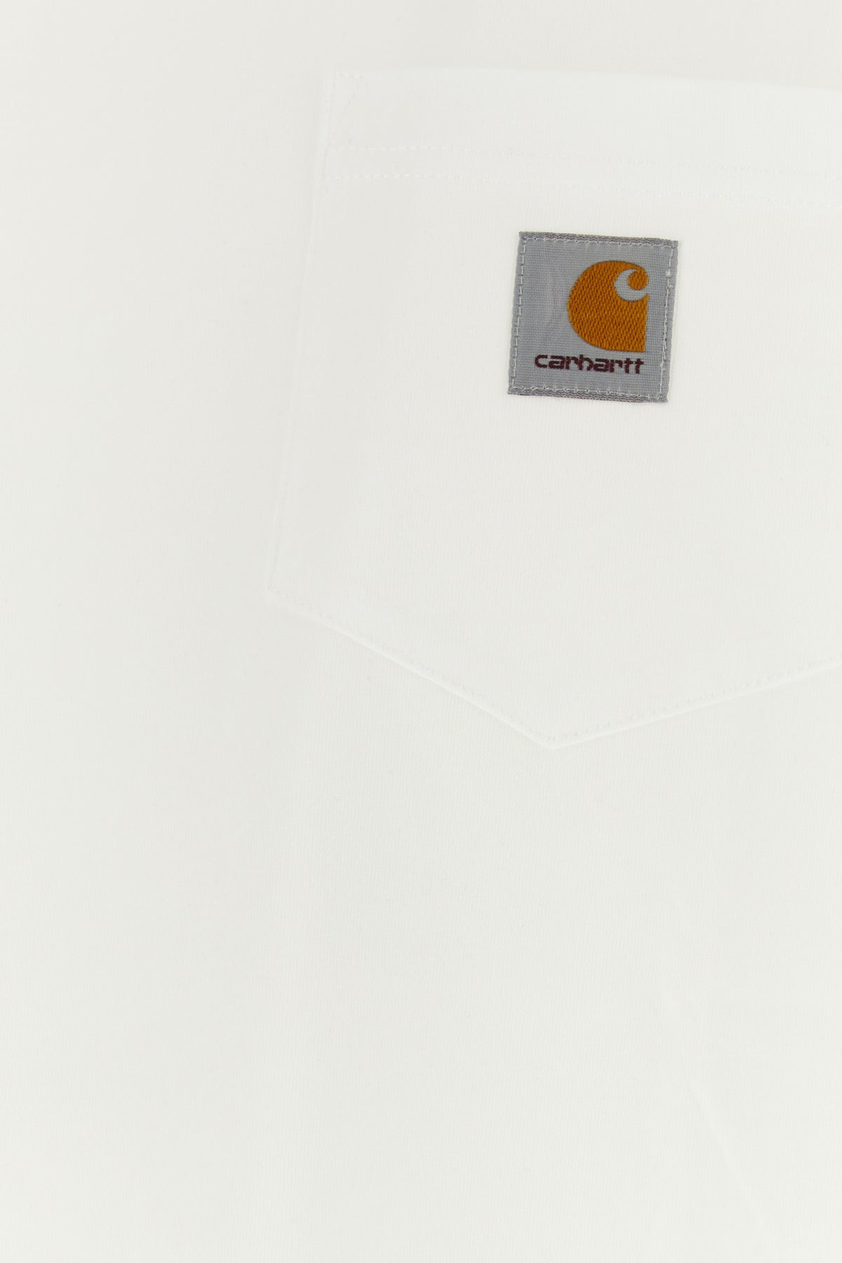 White cotton S/S Pocket T-shirt - 3