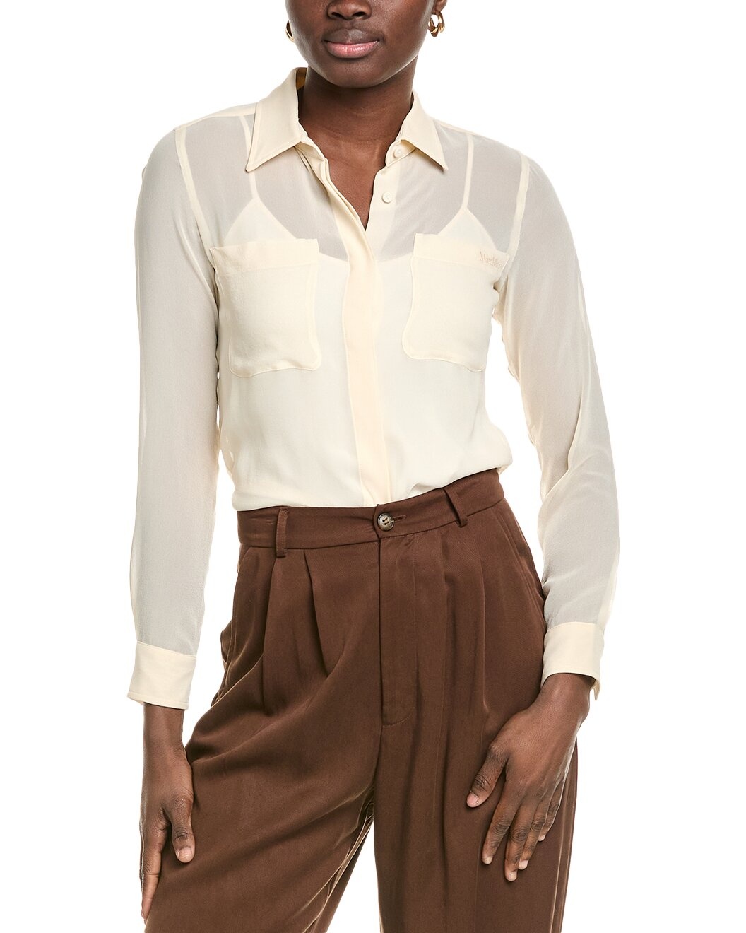 Max Mara Vongola Silk Shirt - 1