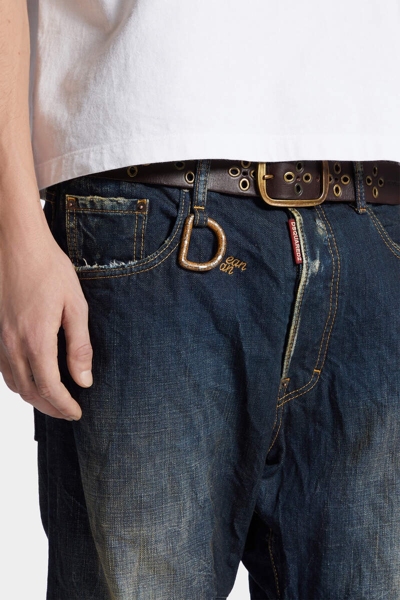 DARK DESERT DUST WASH KAWAII JEANS - 5