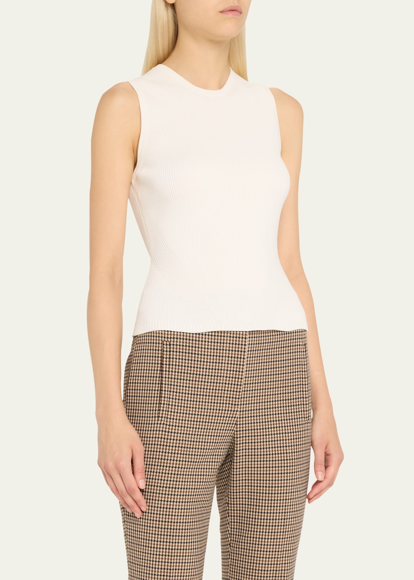 Sid Ribbed Sleeveless Pullover - 4