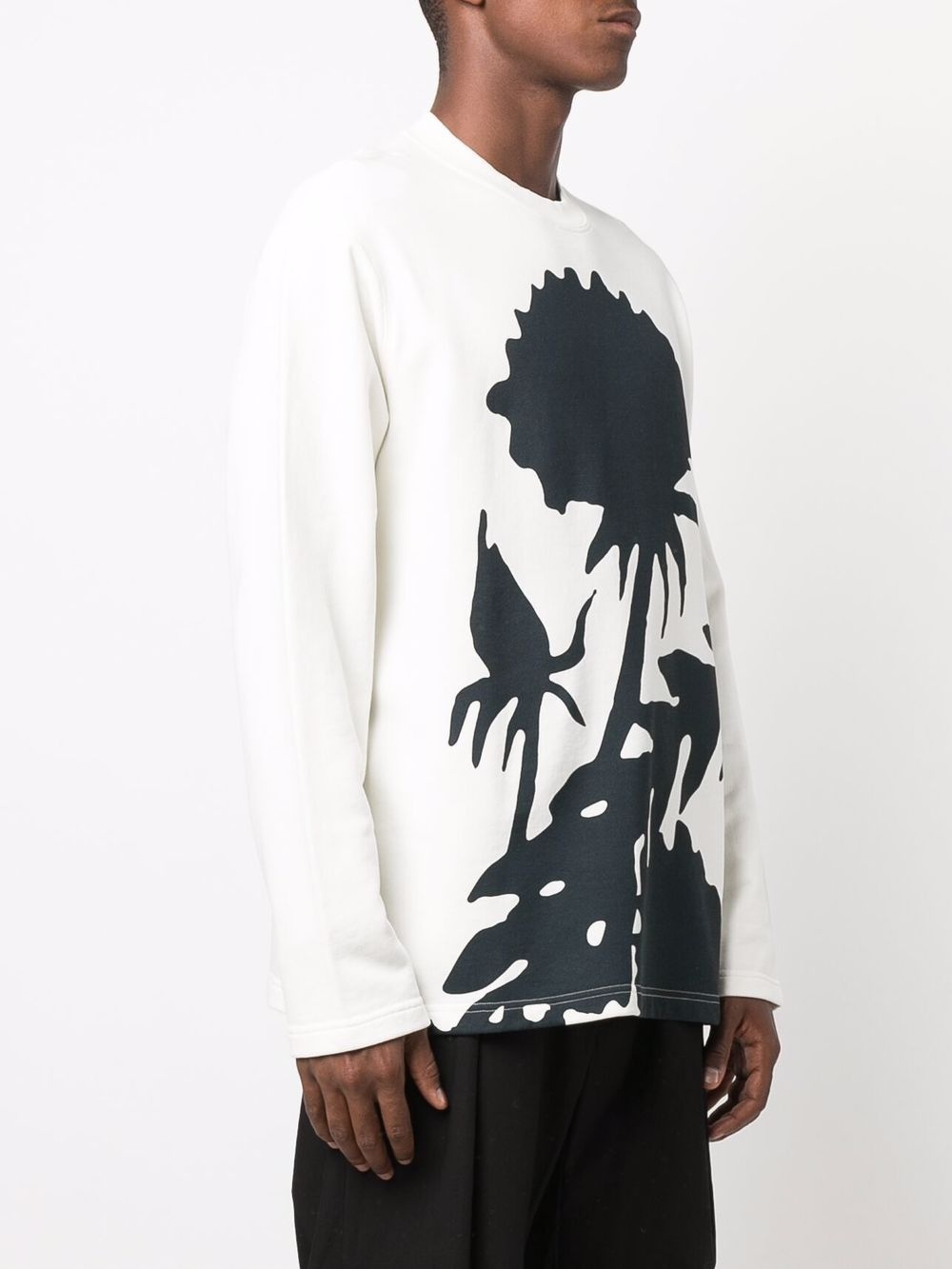 sunflower-print sweatshirt - 3