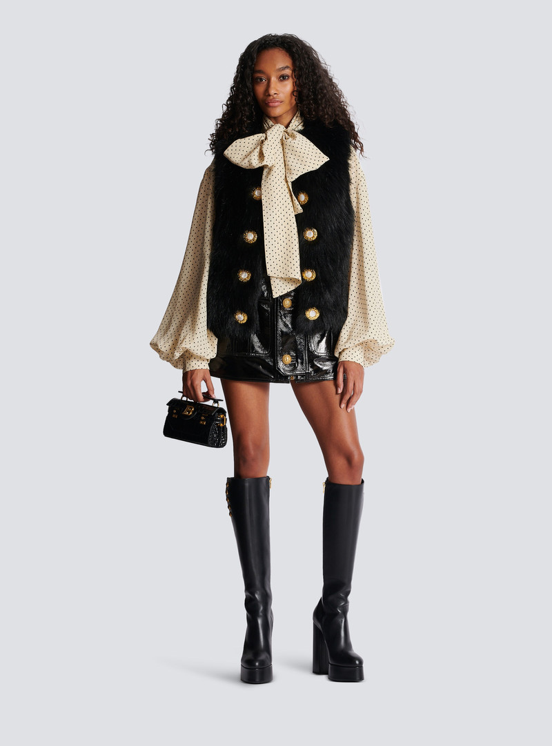 Balmain Faux fur gilet outlook