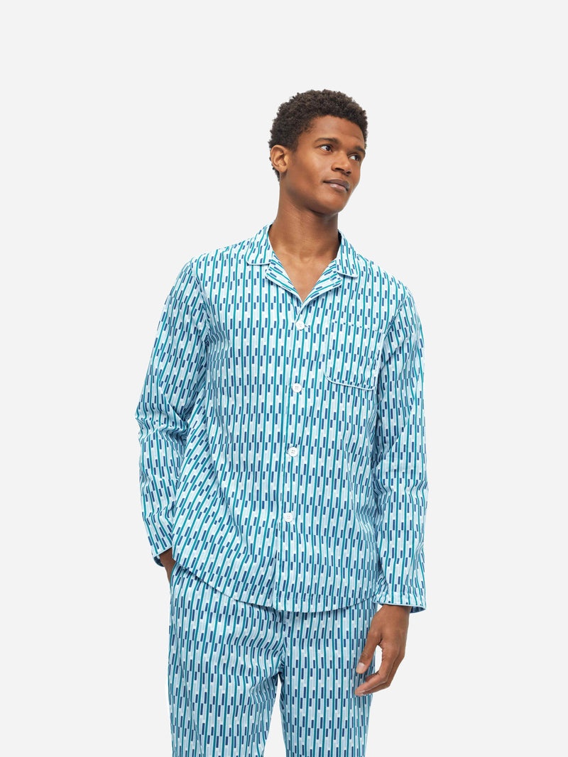 Men's Modern Fit Pyjamas Ledbury 53 Cotton Batiste Multi - 5