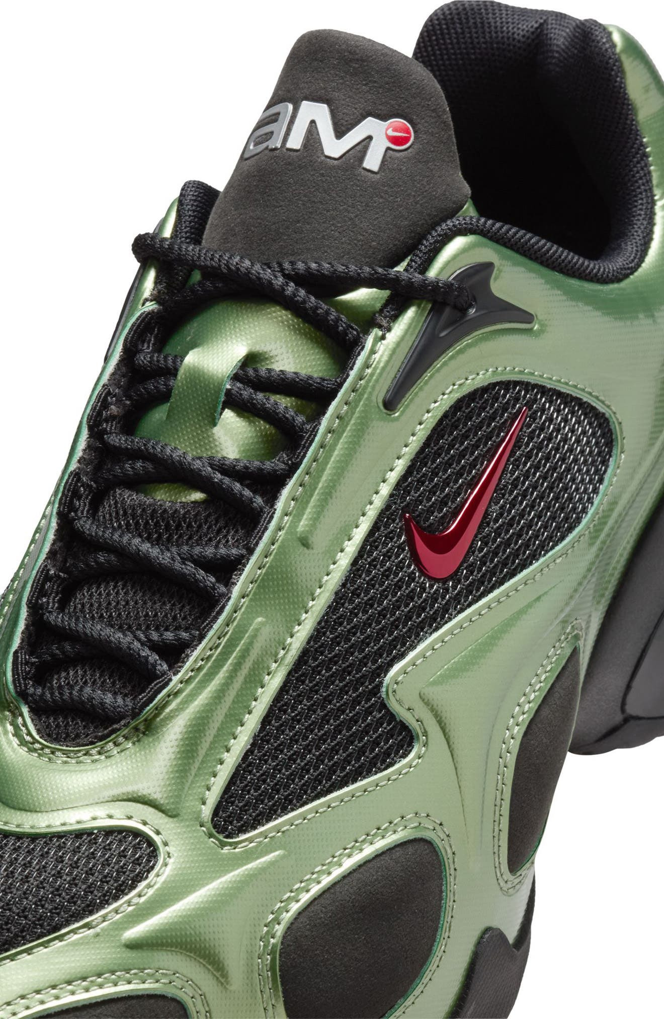 Nike Air Max Muse Sneaker in Black/Red/Oil Green at Nordstrom - 8