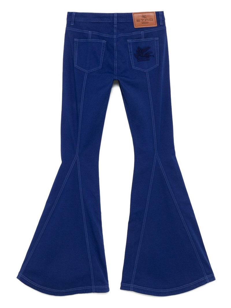 Etro Pegaso-embroidered trousers outlook