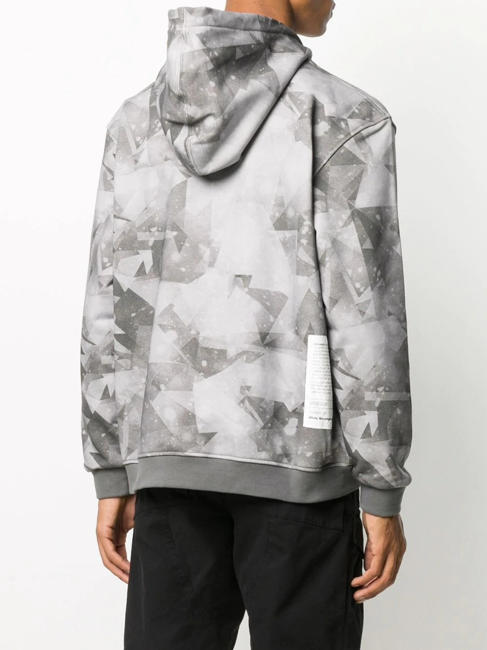 printed drawstring hoodie - 4