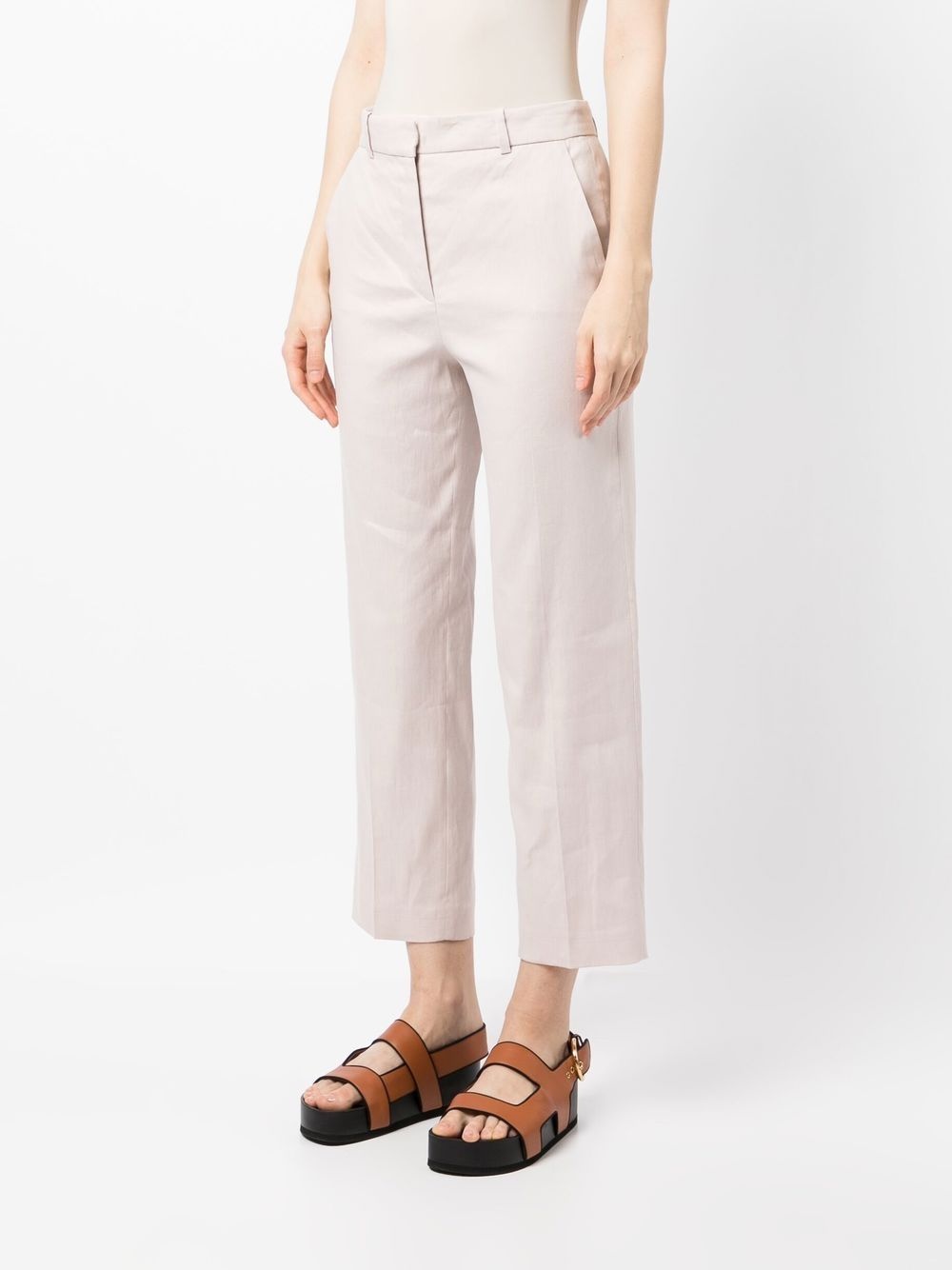 high waist cropped trousers - 3