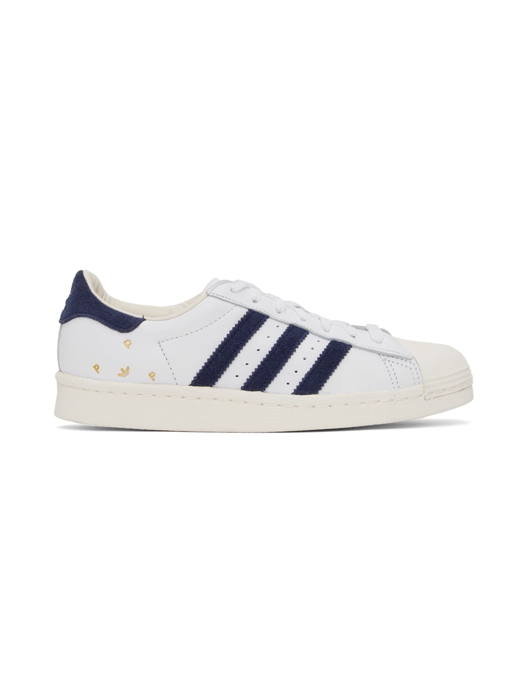 White & Navy Pop Trading Company Edition Superstar ADV Sneakers - 1