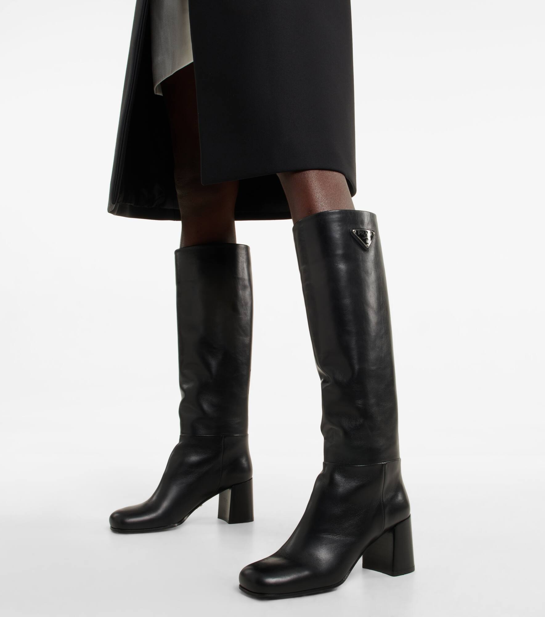 Leather knee-high boots - 4