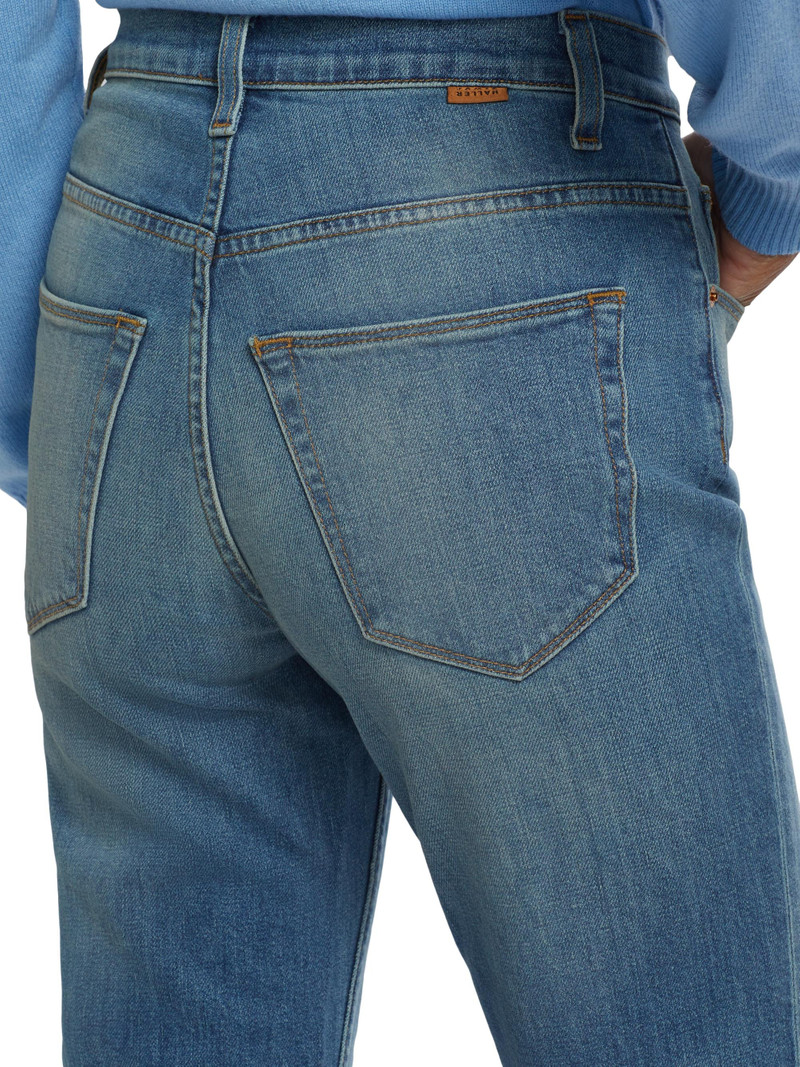 Women's Kenickie Mid-Rise Ankle Jeans - Distressed Indigo 6