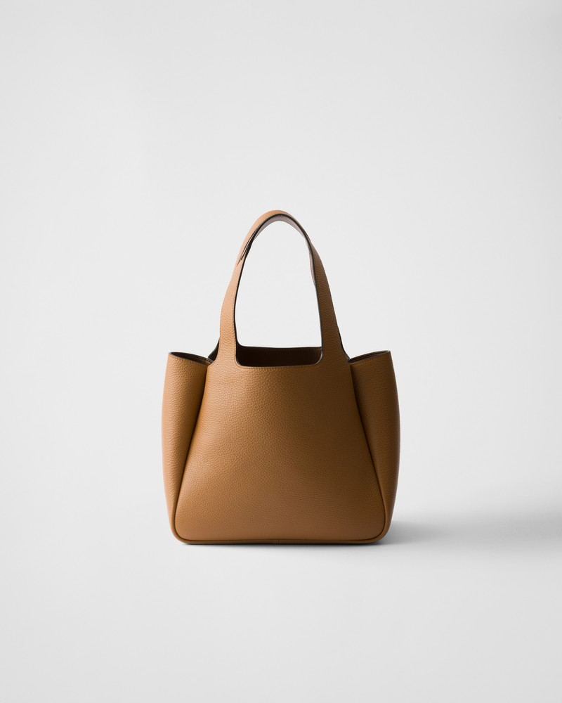 Small leather tote bag 3