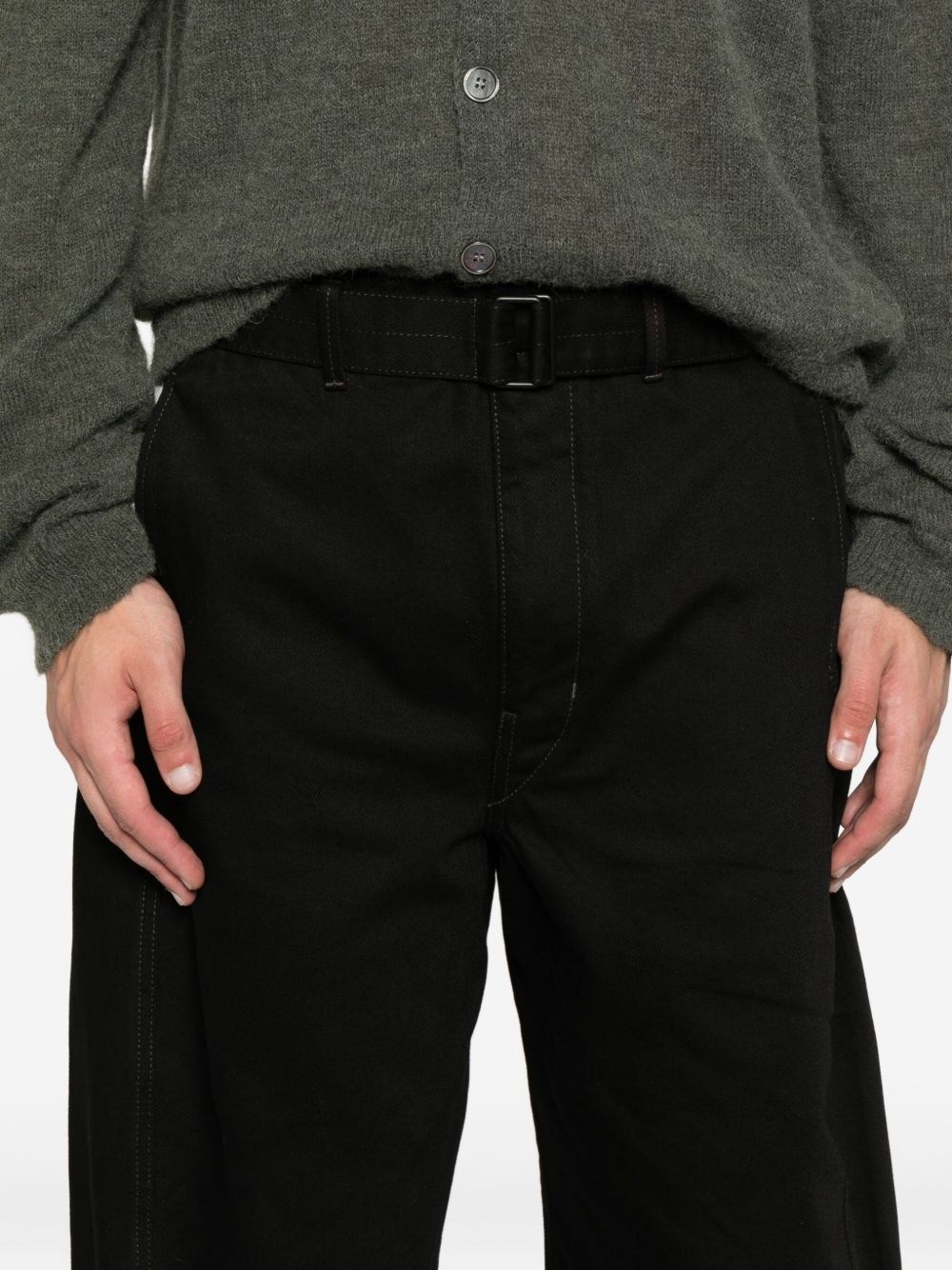 Twisted denim cotton jeans - 2