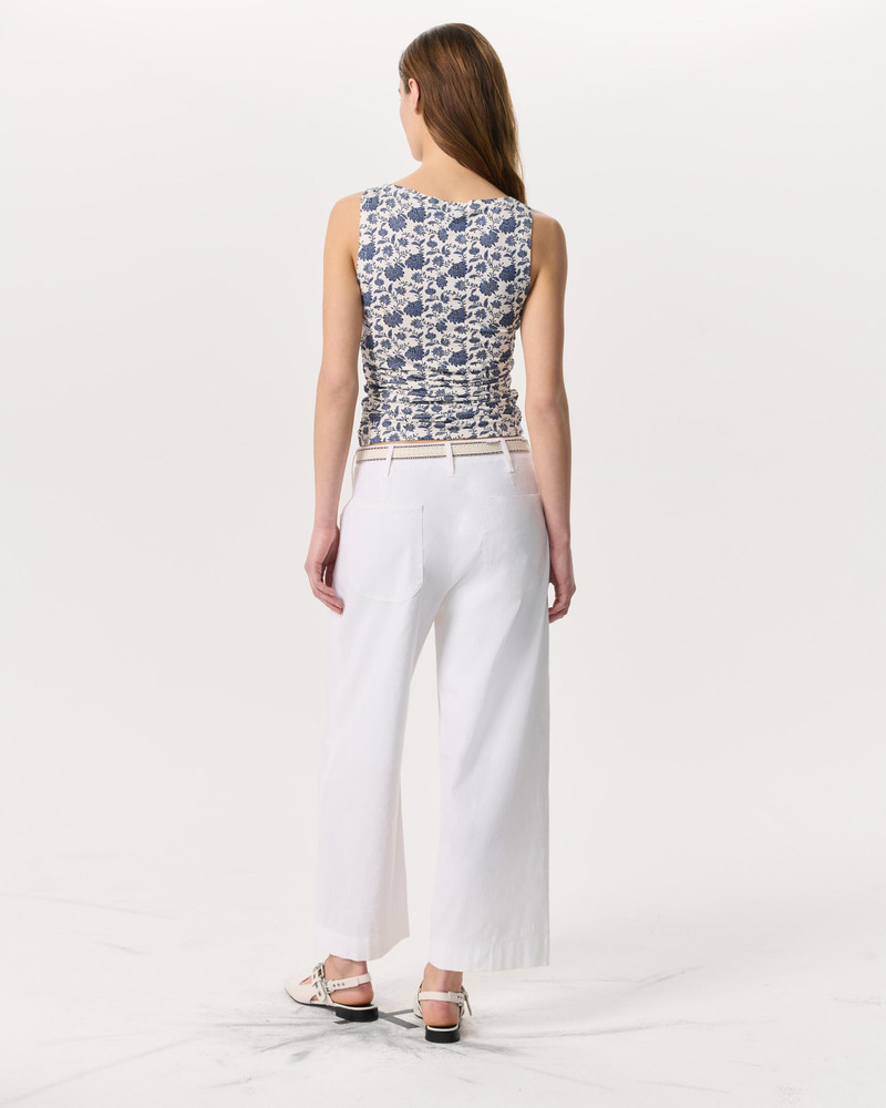 Luca Floral Shirred Tank Top 5